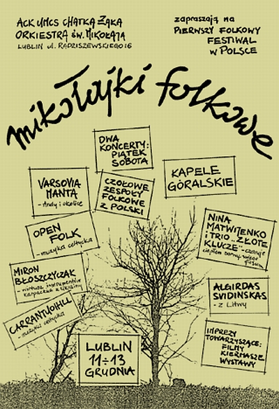 plakat mikolajki folkowe 1992